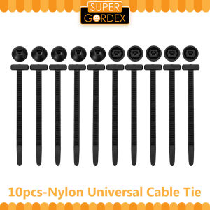 10pcs Heavy-Duty Nylon Cable Tie Screw Replacement Clips Universal Car Fender Engine Guard Fastener Zip Tie