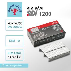 Kim bấm giấy số 10 Ghim bấm 10 chính hãng SDI 1200 NO.10 (16 tờ)1000pcs cho máy bấm kim 10dập ghim 10thép không rỉ