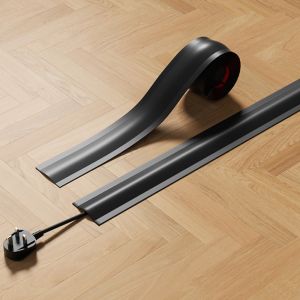 SFAUQ393402 1m/2m Cord Cover PVC Soft Floor Cable Cover High Quality Self-Adhesive Wire Cover Floor