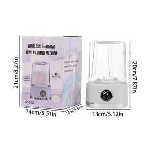 Portable Washing Machine Dual Mode Mini Underwear Panties Laundry Cup Home Travel Dormitory Wireless Charging Lightweight Small Socks Washer 迷你洗衣机