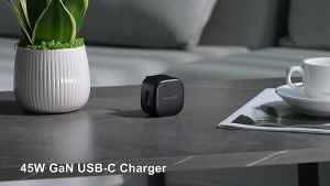【SG】Vention 45W 65W GaN Fast Charger UK Plug 3 Ports Turbo Charging Type C Charging Power Adapter QC4.0 3.0 PD 3.0 Cable