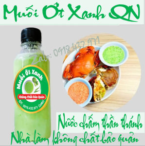 Muối ớt xanh  chấm đồ nướng hải sản luộc trộn đậm đà vị không chất bảo quản nhà làm