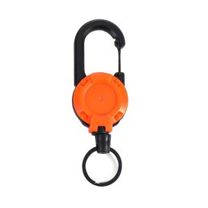 Retractable Wire Rope Retractable Keychain Reel Retractable Key Chain With Steel Cable Key Ring