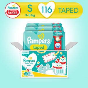 Pampers Baby Dry Pants Diapers Christmas Box Small (116 pcs)
