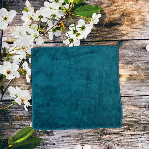 COMBO 2 Khăn lau ô tô xe hơi lau bếp lau kính lau tay siêu thấm hút không đổ lông sợi Microfiber.nhiều kích thước..