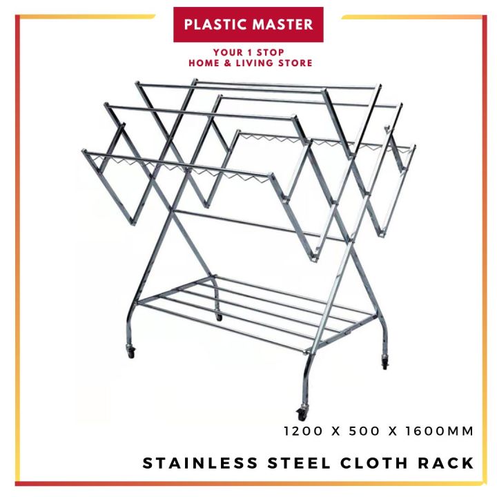 Stainless Steel Cloth Rack Cloth Organizer Stainless Steel Drying Rack