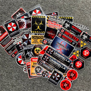 Umbrella Corporation Resident Evil Motorcycle Stickers Fuel Tank Cover Decoration Reflective Waterproof Decalls [In Stock]