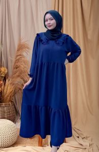 Marita midi dres wanita masakini/dres kekinian yang murah dan berkualitas/bisa bayar d rumah