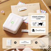 Niimbot D110 Label Printer Wireless Bluetooth Thermal Label Maker Portable Printer for Android / IOS Phone Inkless Household Mark Classification Name stickers