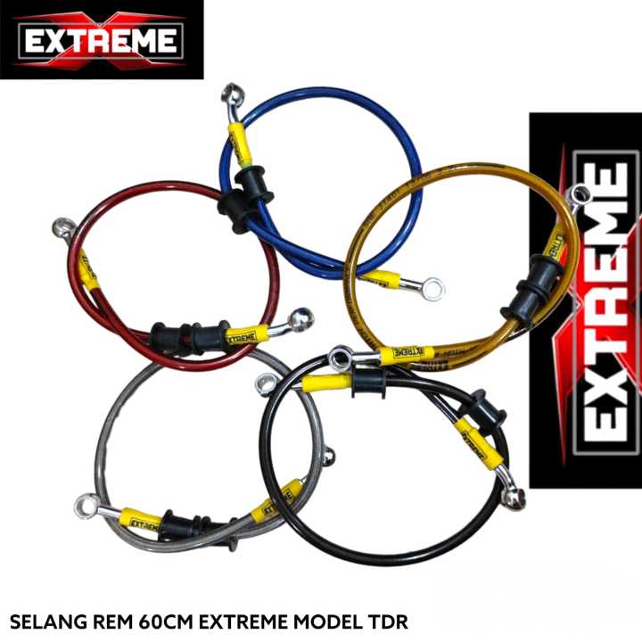 Selang Rem Extreme Model Tdr Selang Rem Depan Selang Rem Belakang Ukuran 60 Cm 95 Cm Universal Semua Motor