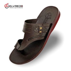 Sandal Pria Jepit Kulit Sol Karet Anti Slip Sendal Jepit Kasual K19 Elvredo
