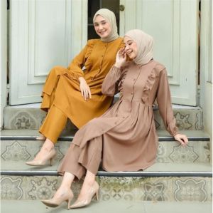 LUNA SET SETELAN WANITA TERBARU SETELAN WANITA DEWASA JUMBO KEKINIAN TERLARIS