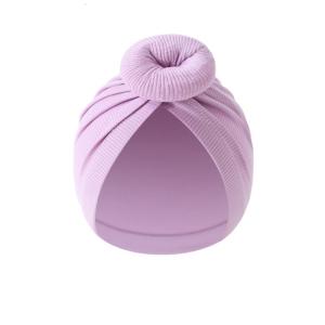 Bé bông mũ dạng khăn quấn đàn hồi nắp ca-pô Mũ Headgear với mềm thắt nút Bun thiết kế cho trẻ sơ sinh Cô Gái 0 đến 6 tháng