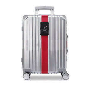 TSA Customs Lock Luggage Strap 20-32in Adjustable Luggage Belt Cross Straps With TSA Lock