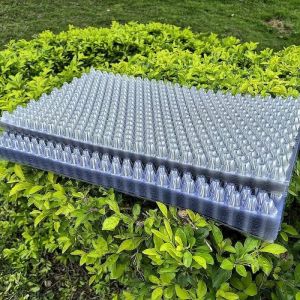 50 ชิ้น100 ชิ้น ถาดเพาะกล้านาโยนถาดเพาะชำ ถาดเพาะเมล็ด434 หลุมPvc หนามากยืดหยุนป้องกันรากเน่าถาดกล้านาโยนของแท้ ช้เพาะเม