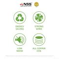 NSS Electric Fan Portable Clip Fan 3 blends Rechargeable Fan Desk Fan Big Size 12V 15W. 