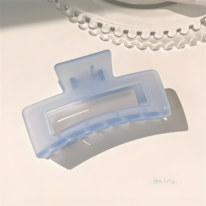 JH Jepit rambut transparant doff fashion wanita korea jedai transparant warna biru bahan tebal