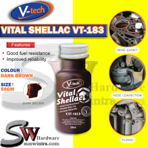 SW HARDWARE V-TECH VT-183 Vital Shellac (Gasket Shellac) (59ml) VT183