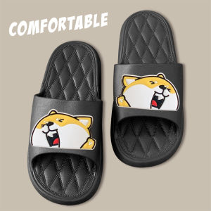 รองเท้าแตะน่ารักๆ รองเท้าแตะแบบสวม ใส่สบายเท้า ลายน้องการ์ตูนหมาน้อยน่ารักๆ ระบายอากาศได้ดี