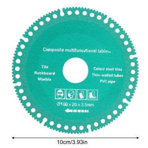 【Spot+24hour get】6 in 1 Diamond Cutting Disc Multi-function Tile Rock Slab Marble Color Steel Tile Iron Metal Angle Grinder Dry Saw Blade
