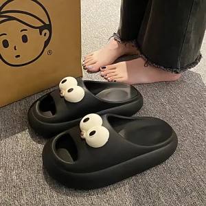 Thick-Soled Slippers for Men and Women Suitable for Outdoor Wear Non-Slip Odor-Resistant for Bathing and Home Use Summer Sandals for Couples.