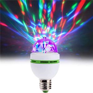 Lampu Disko Disco LED Mini Otomatis Putar Warna Warni Fitting E27 5W 5LED - ShennyStore