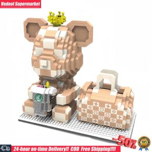 [Vodool]DIY บล็อกอิฐของเล่นพร้อมที่ใส่ปากกาอิฐสร้างของเล่น Micro Building Kit สำหรับเด็กของขวัญวันเกิดตกแต่ง