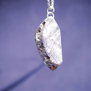 「SG SHOP」Authentic Sweden Meteorite Irregular Raw Stone Pendant  「Muonionalusta 」 天然瑞典天铁原矿项坠（曼铁）