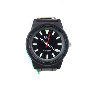 Q&Q WATCH RUBBER 10BAR WATER RESIST V35A-001VY*