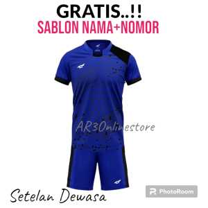 ( FREE SABLON NAMA+NOMOR ) Baju olahraga pria/wanita jersey bola futsal badminton bulutangkis voli basket terbaru