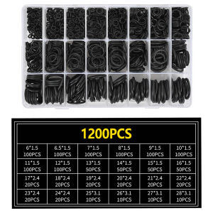740/1200pcs O Ring Rubber Washer Set Hydraulic Plumbing Seals Gasket Paintball Seal Kit Nitrile Rubber Ring Sealing
