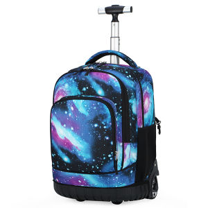 Middle School Students Trolley  Bag Travel Backpack  Grades 5-9  Back Drag Integrated Design Boy Traval Bag