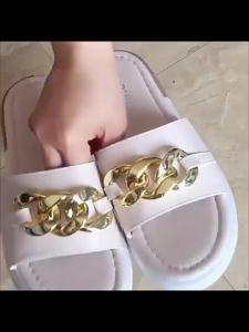 [Free Shipping] Versatile Soft Leather Slippers For Women Suitable For Outdoor Wear In Summer Fashionable Beach Flip-Flops Trendy And Casual With Non-Slip Soles