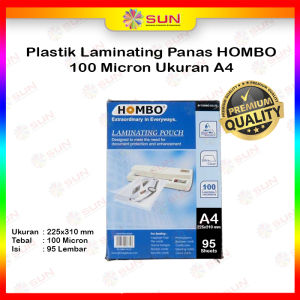 Plastik Laminating Sakurai / Hombo / GKTech F4 / A4 / A3 Laminasi Panas Hot Laminating 100 mikron