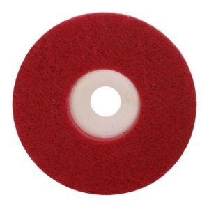 แผ่นสก็อตไบรท์ จานขัด ลูกขัด ใยสังเคราะห์ ขนาด 4 นิ้ว สีแดง สีเทา สีเขียว #120 #180 #240 งานนำเข้า คม ละเอียด ราคาถูก (แพคละ 10 ชิ้น)