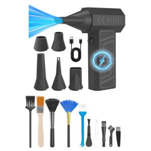 Chuyên nghiệp động cơ không chổi than Blower 105000 vòng/phút 4 tốc độ có thể điều chỉnh 5 vòi phun có thể sạc lại 4000mAh làm sạch bụi công cụ