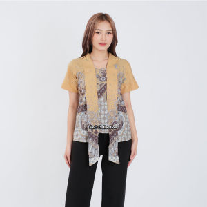 Atasan Batik Venus – Batik Couple -  Batik Wanita – Kemeja – Kutubaru -  Blouse Modern – Batik - Hem Batik Pria – Seragam Batik – EnC Collection