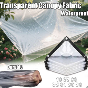 Waterproof canvas Thickened rainproof cloth Plastic PE Film Transparent Rainproof Shade Cloth Cover Tent rain tarp 防水防雨布