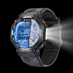 Rainbuvvy KC91 New Ai ChatGPT GPS Smart Watch Men 3ATM Waterproof 530mAh Bluetooth Call Outdoor LED Flashlight Compass Sport Smartwatch