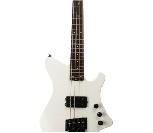 EART BW-4 Bookmatch Mahogany Body White 4-String Headless Electric Bass Guitar with Free RJ ABS Hardcase : COD not accepted  Christmas Sale