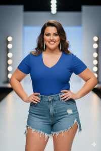 PLUS SIZE DOUBLE LINING TOP VNECK TRENDY DOUBLE LINING BASIC TOP PLUS SIZE TOP/ Comfort Cotton Womenswear Cute Fitted Style