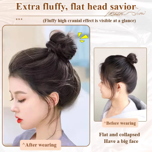 Nest Bun Hair Puff Circle for All Seasons  Women of All Ages  Fluffy Effect for Thinning Hair  Perfect for Lazy Adults