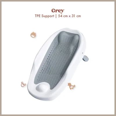 Day One 🍃 Baby Shower Cap Bath Tub Bath Stand Net Safety Seat Support Care Shower Baby Shower Net Bayi TPE Mandi Support