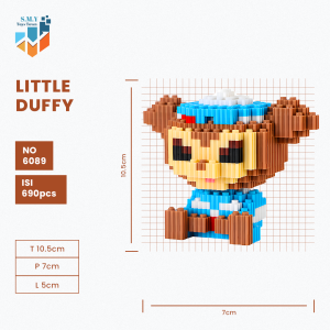 SMY Nano Blocks Little Disney Mainan Anak Bricks Education Toys Balok Susun Puzzle Animasi 3D Model