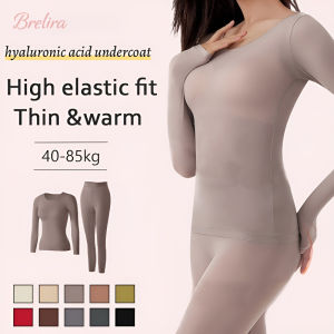 Ultra-Thin Hyaluronic Acid Seamless Skin Care Thermal Underwear Set For Women — Constant Temperature Two-Piece Suit