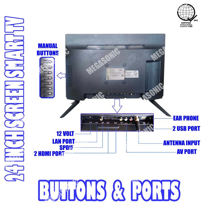 MEGASONIC%2024%20INCH%20SCREEN%20BUILT%20IN%20SMART%20TV%20AND%20DIGITAL%20ISDB-T%20WITH%20BLUETOOTH%20ANDROID%20TV%20%20M26%20SMART%20-%20Image%204
