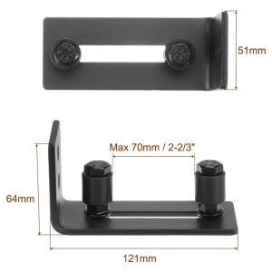 Adjustable Barn Door Bottom Stay Roller Carbon Steel Floor Guide Roller Barn Door Stopper