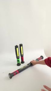 AE New COB Work Light Rechargeable foldable long strip car emergency inspection light with magnetic hook