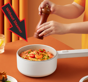 Multifunction Portable Ceramic Non-Stick Electric Cooker Ceramic Cooking 1.5L Noodles Steamboat Hot Pot Periuk