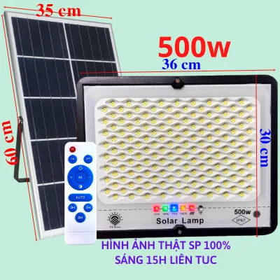 Đèn Năng Lượng Mặt Trời Đèn Led Năng Lượng Mặt Trời Chống Lóa Cao Cấp 2025 100W200W500W Khung Nhôm Bảo hành 2 năm Chống nước IP68
